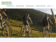Tablet Screenshot of abenteuer-und-aktivurlaub.de